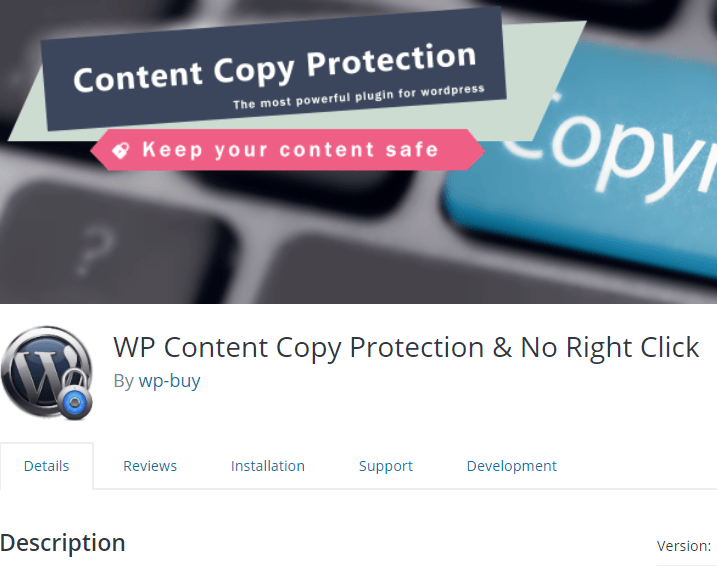 WordPress Plugin to protect your content from being copied